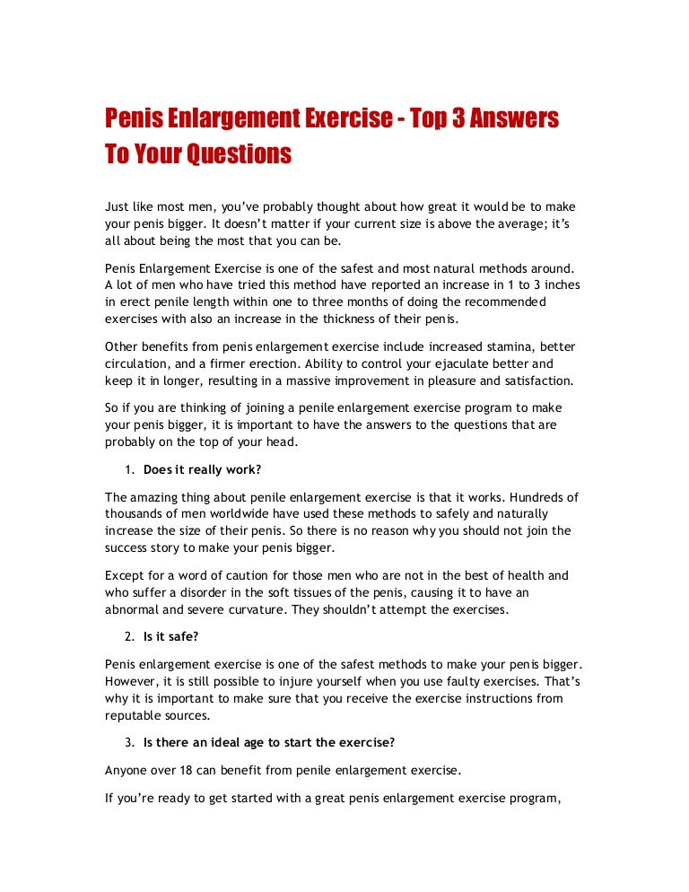 instructions on penis enlargment Instructions on penis enlargment